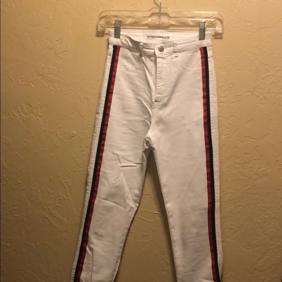 Zara Pants - Zara white high rise skinny jeans